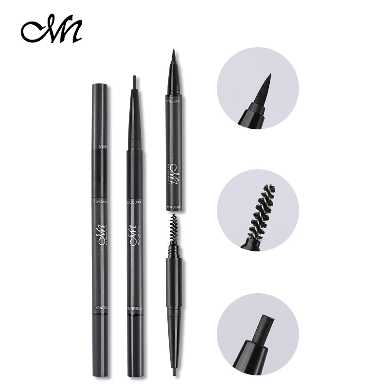 Menow бренд макияж глаз мульти-tasker 2 в 1 автоматический бровей Карандаш-подводка для