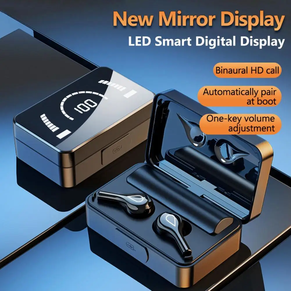 Беспроводные наушники F18 5 2 гарнитура с микрофоном сенсорный бинауральный вызов