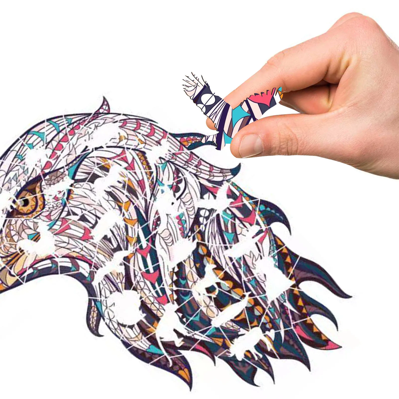 

DIY Wooden Puzzle For Adults Children Each Piece Is Animal Shaped Christmas Gift Wooden Jigsaw Puzzle Improve Concentration