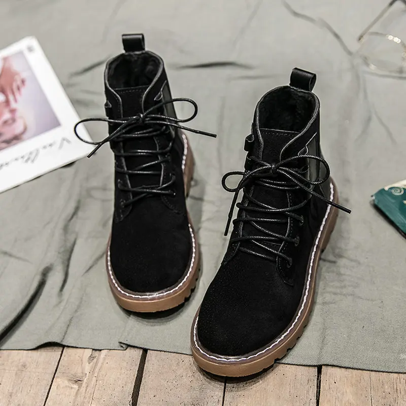 B3/женские замшевые ботильоны martin женские ботинки на шнуровке сезон осень зима