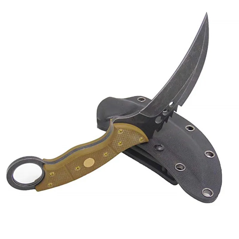 HS Tools тактический нож с фиксированным лезвием Tiger Claw для выживания на природе