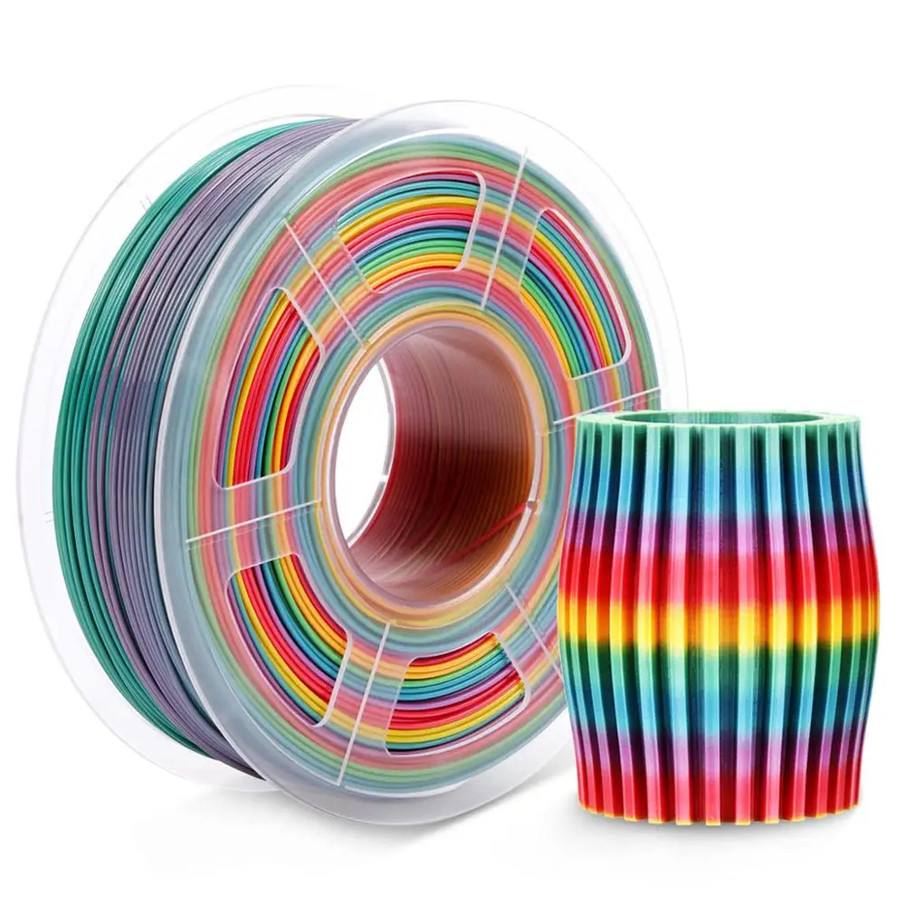 

Нить для 3D-принтера PLA Rainbow 1 кг 1,75 мм FDM, нить для 3D-принтера s Pen, материал для печати радужного цвета, быстрая 3D-Нить