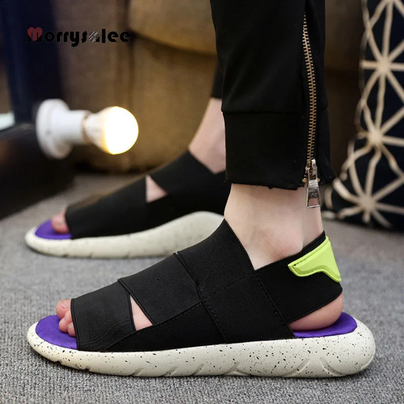 2022 Summer Outdoor Beach Men Sandals Men Comfortable Sandals Man's Beach Slippers Non-Slip Soft Rubber Men's  Shoes