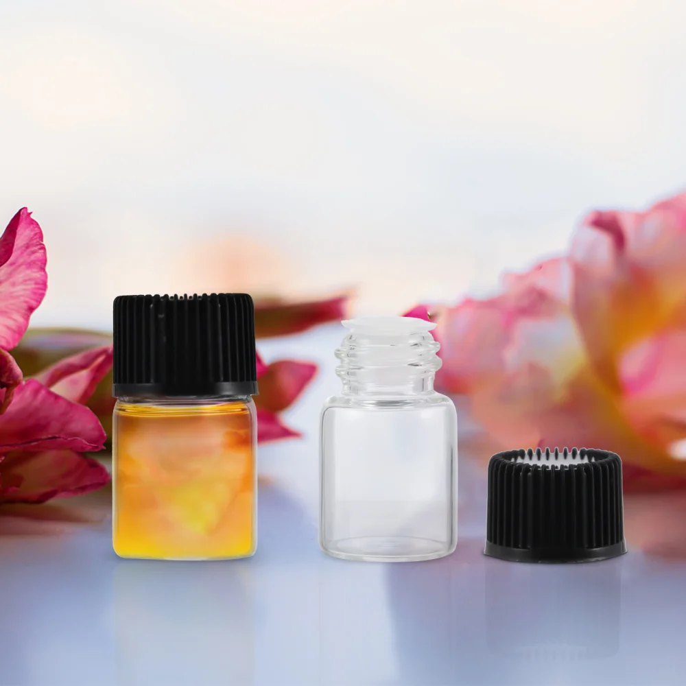 

1 Set 36Pcs 2ml Transparent Essential Oil Bottles Reusable Glass Travel Bottles