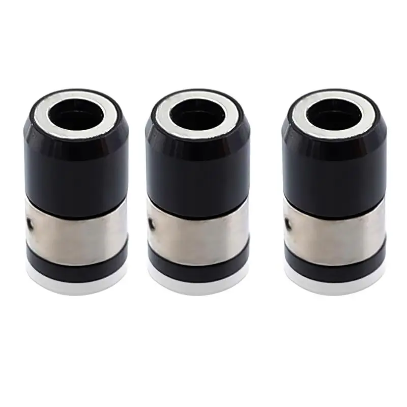 

3pcs Magnetic Screw Holder Ring 1/4inch Electric Screwdriver Drill Bit Magnetizer Well Fixed For Hinge Installation Furniture
