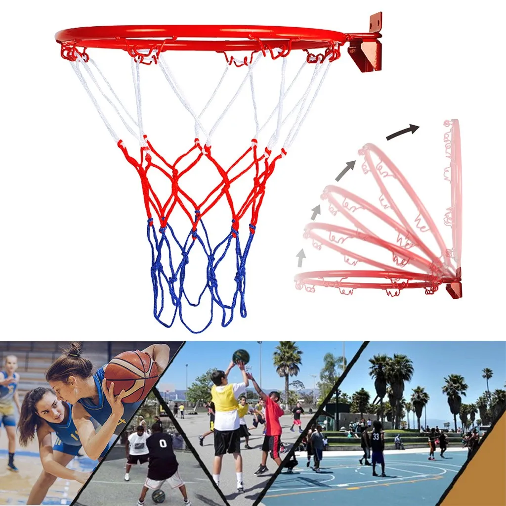

70# Hanging Basketball Wall Mounted Goal Hoop Rim For Outdoors Indoor Very Durable Hanging basketball hoop