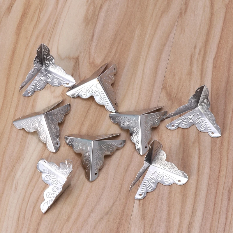 8 шт. искусственная деревянная накладка защитный уголок тонированный цветочный