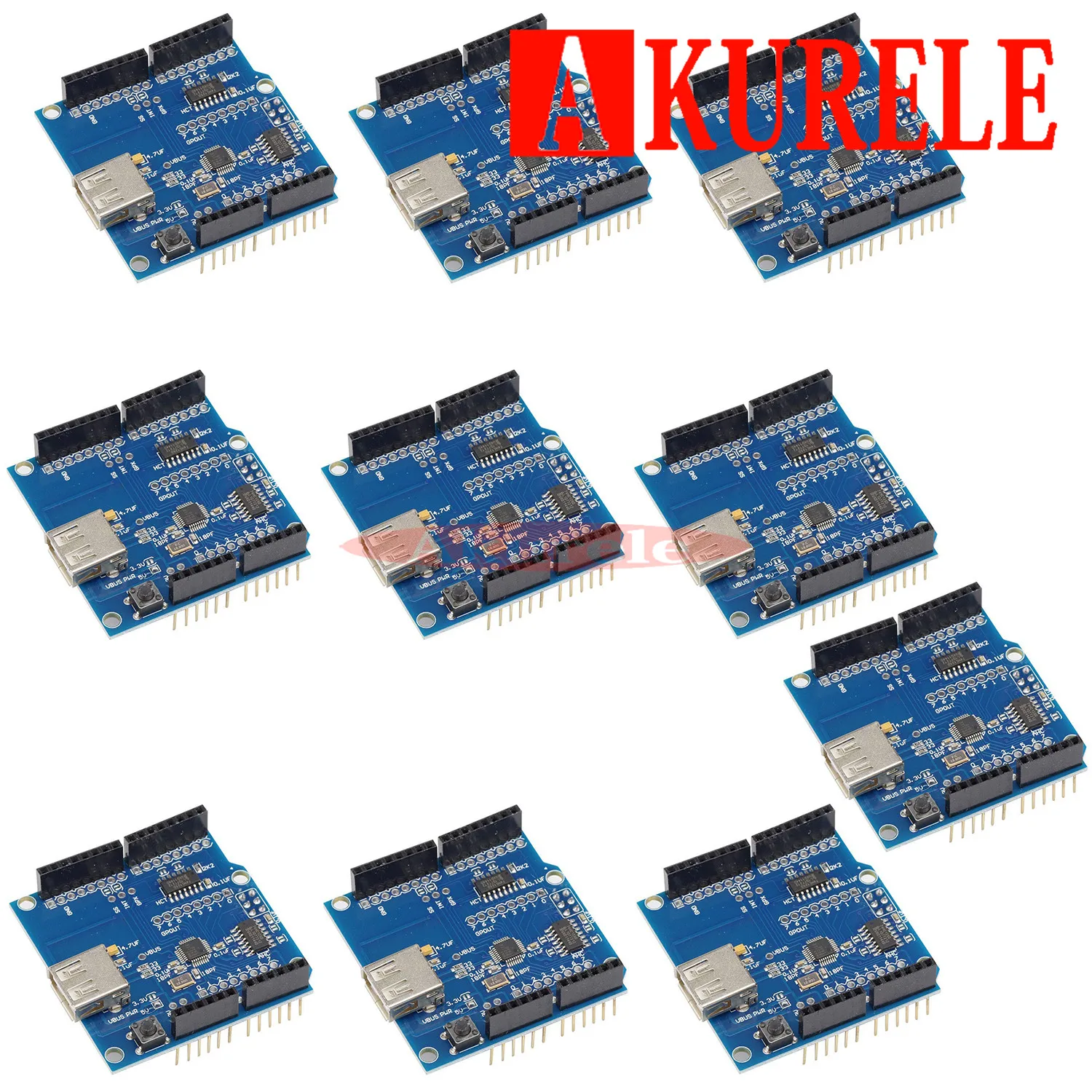 10 шт. USB хост щит 2 0 для Arduino UNO MEGA ADK совместимый Android DIY Электронный модуль платы |