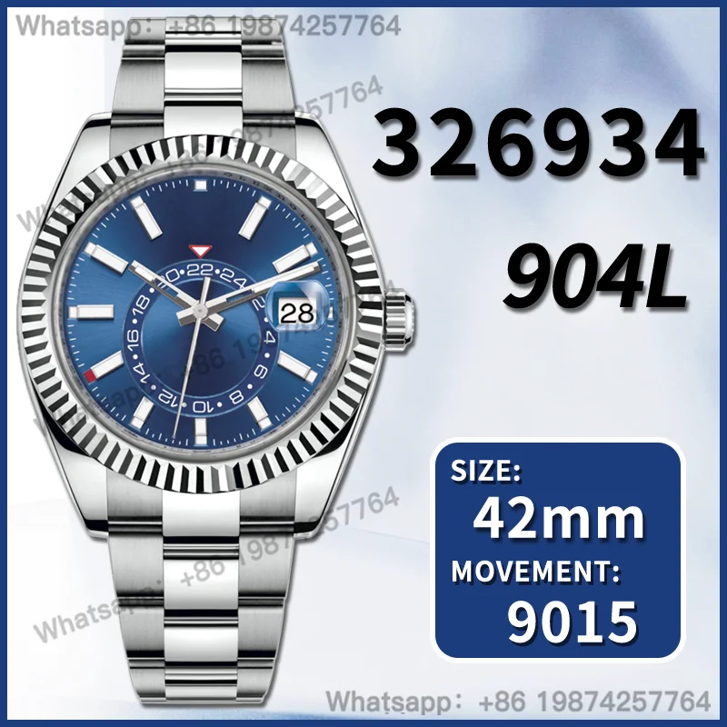 

Men's Automatic Mechanical Watch Sky-Dweller 326934 42mm 904L AAA Replica Top Luxury Brand 1:1 Super Clone Sports VS NOOB ZF 3KF
