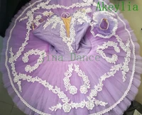 adult ballet skirt lavender flower performance classical ballet tutu purple platter tutu pancake le reveil de flore women