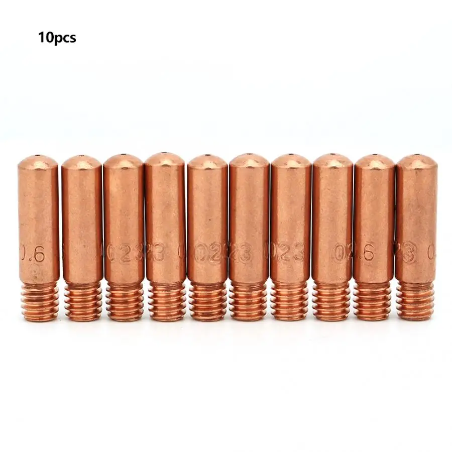 10 шт. MIG сварочный пистолет Контактный наконечник 11-23 для Tweco Mini/#1 и Lincoln Magnum 100L