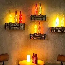 Wine Bottle Cork Lights Battery Operated LED Cork Shape Silver Copper Wire Colorful Mini Fairy Lights for Christmas Party Decor