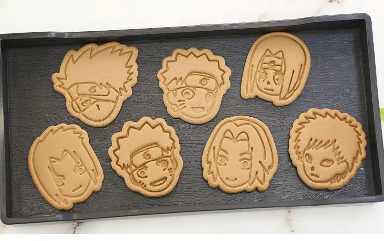 Наруто торт печенье Пластиковая форма для выпечки набор резаков печенья