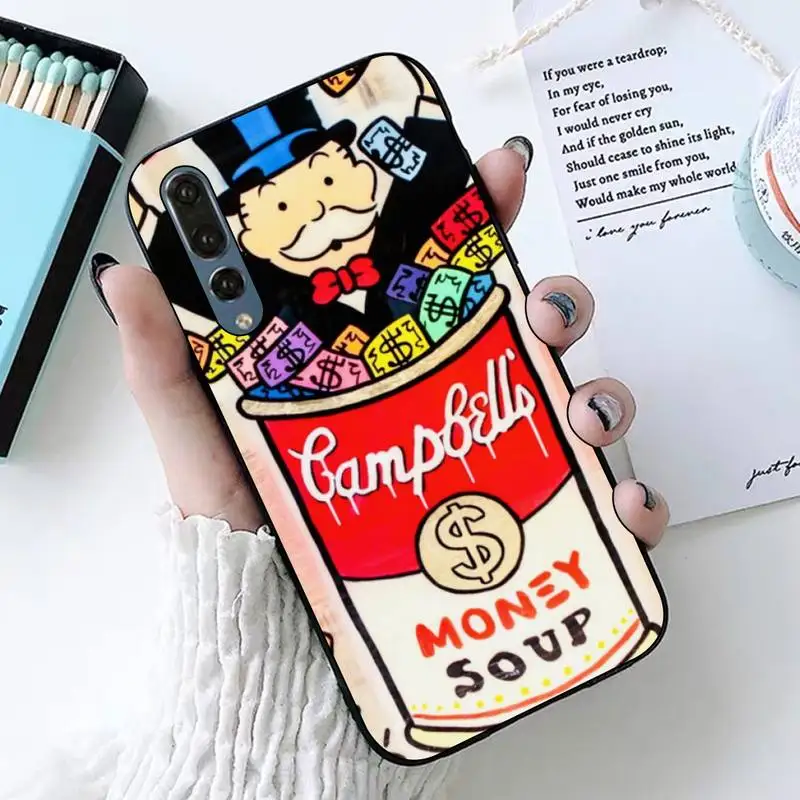 

Dollar Alec Monopoly Phone Case for Huawei P30 40 20 10 8 9 lite pro plus Psmart2019
