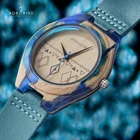 BOBO BIRD часы-браслет деревянные часы Miyota Модные кварцевые наручные часы для мужчин живописи тушью красочные деревянные с логотипом по индивидуальному заказу U-S07
