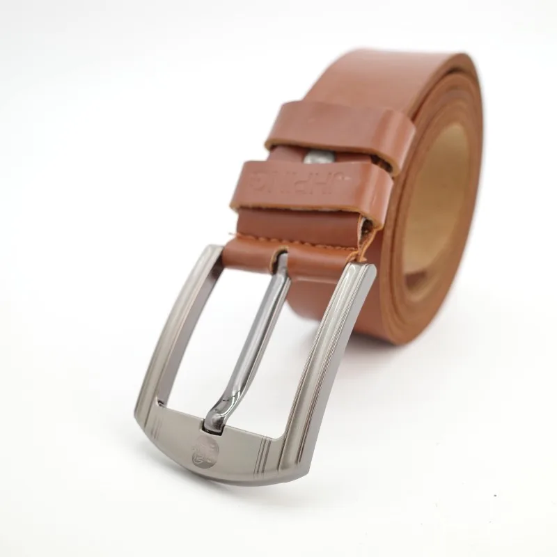 JHPING мужской ремень из натуральной кожи с буквенным принтом и пряжкой воловьей