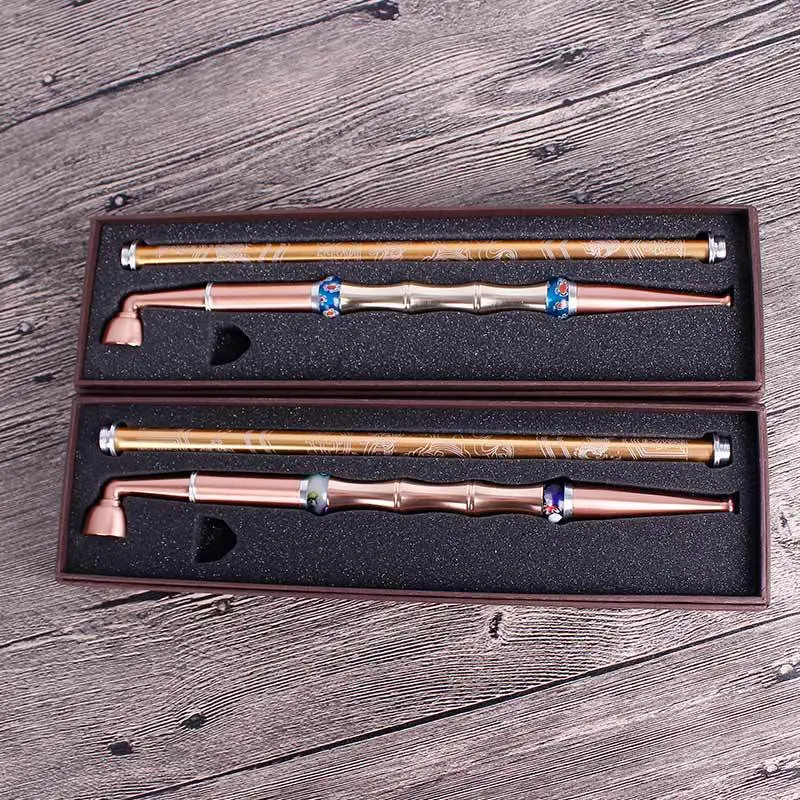 Китайские курительные трубки с длинным стержнем для табака металлический