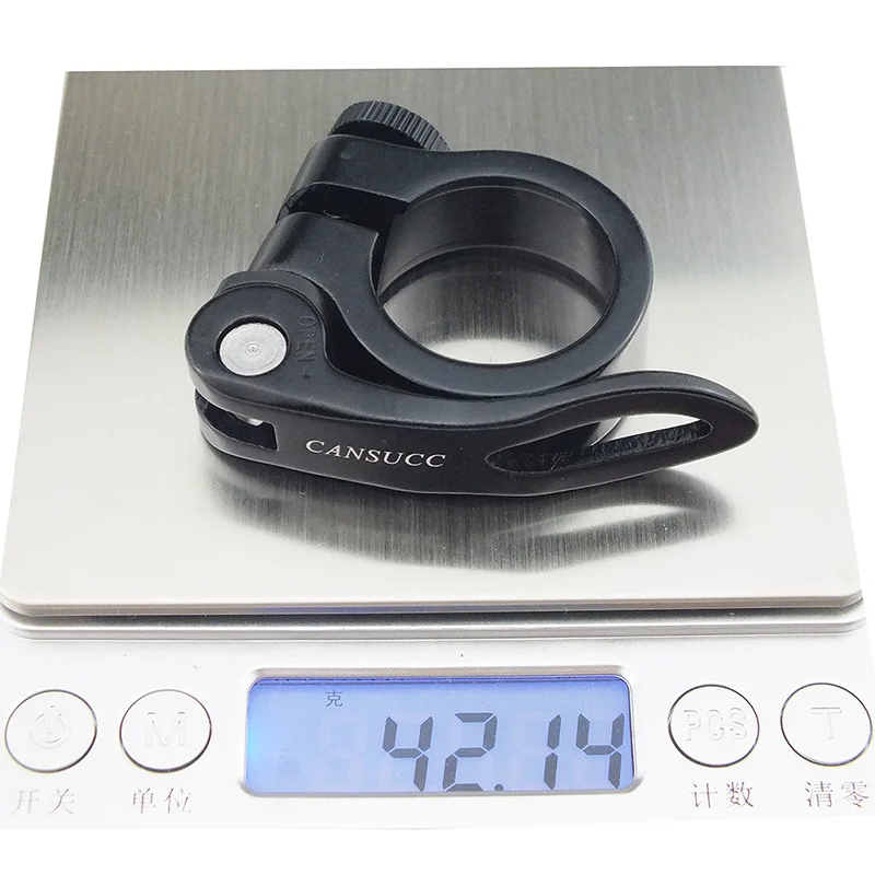 

Bicycle Seat Tube Clamp 30mm Lock Quick Release Buckle Sliding Bike Balance Car Dead Speed Aluminum Alloy Quick Seat Tube Clamp