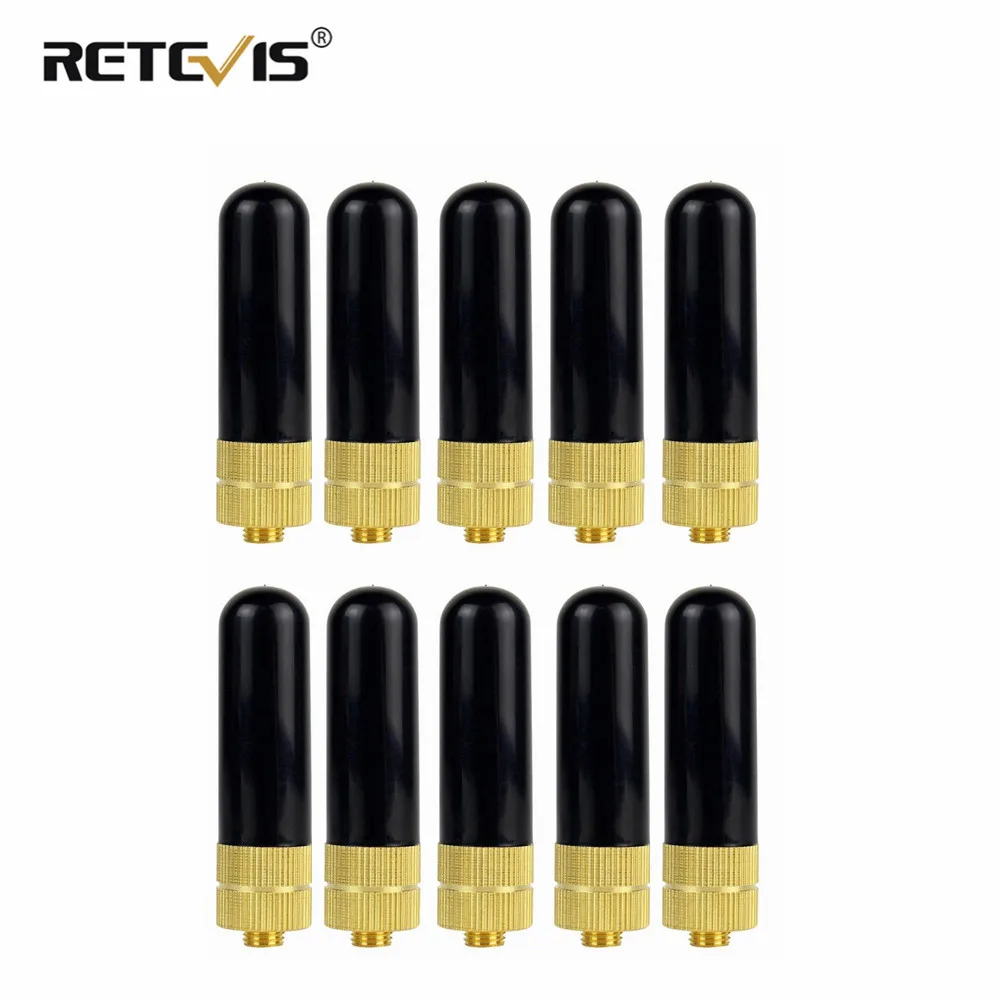 10 шт. рация антенна VHF UHF Двухдиапазонная SMA F для Kenwood Baofeng UV 5R BF 888S Retevis H777 RT 82