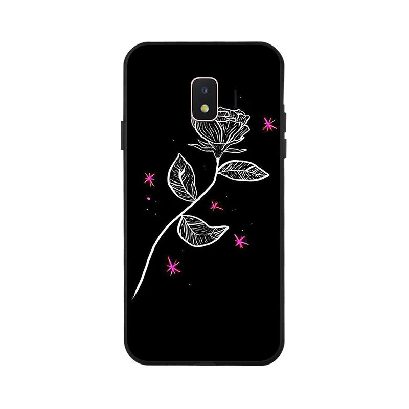 Для samsung J2 Core Мягкая силиконовая задняя крышка для Galaxy чехол SM-J260F J260F J260 TPU черная |
