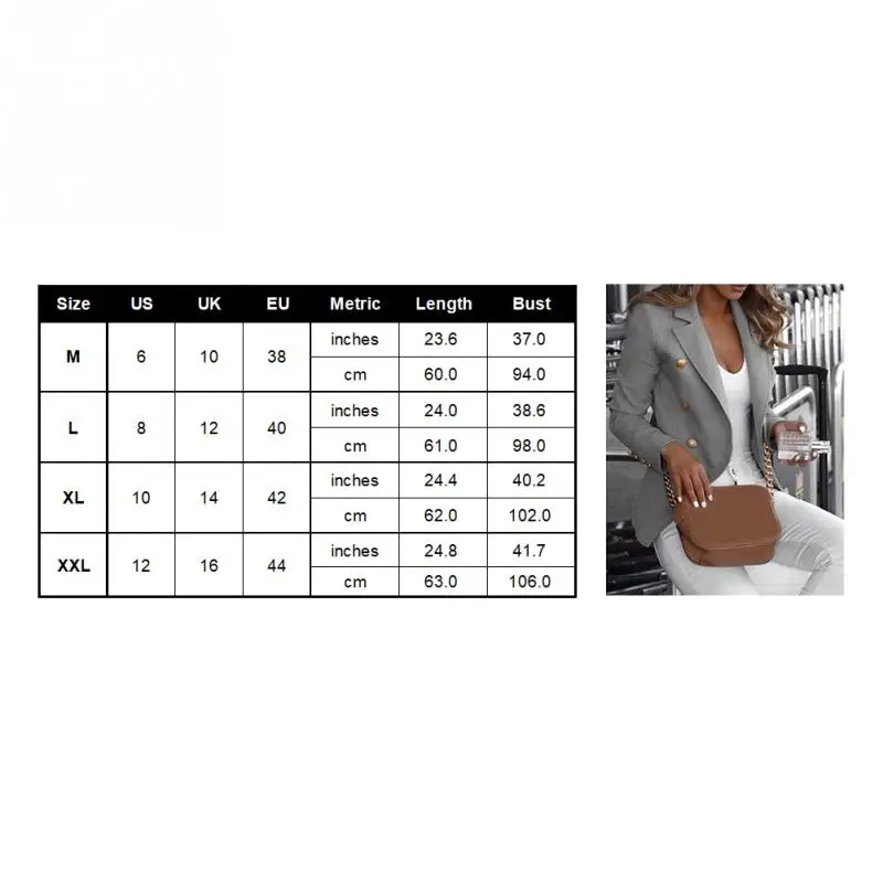 Женский новый тонкий двубортный темперамент черный маленький костюм модный