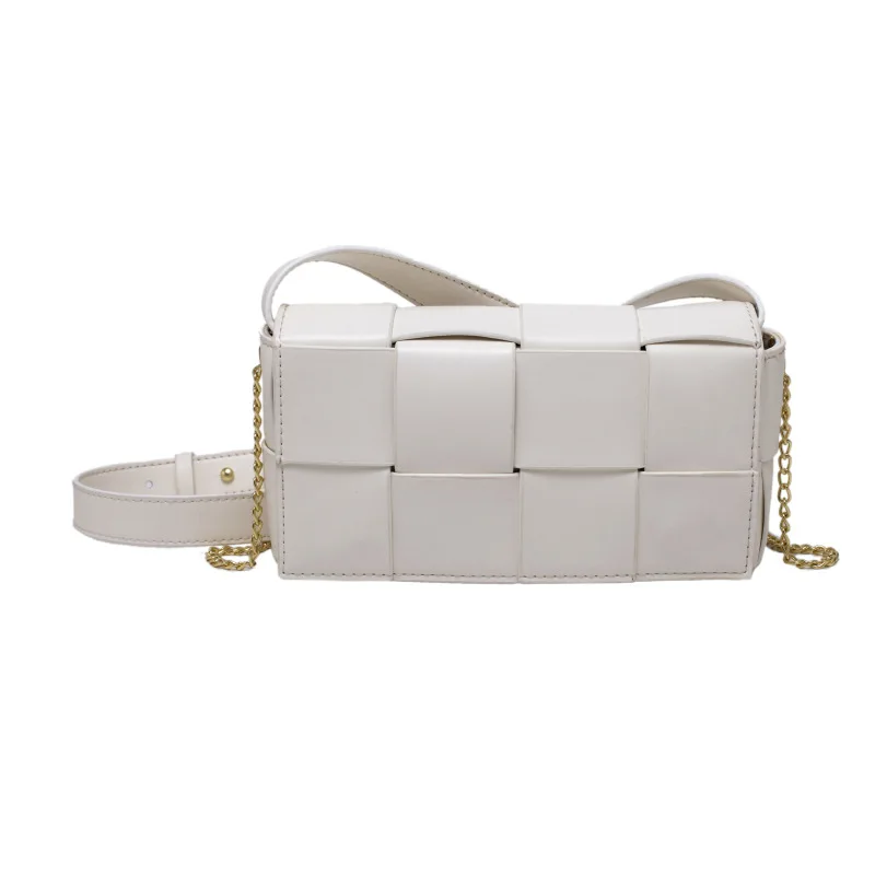 

Woven bag women's bag 2021 new Pu small square bag in fashion one shoulder Crossbody Bag women's bag