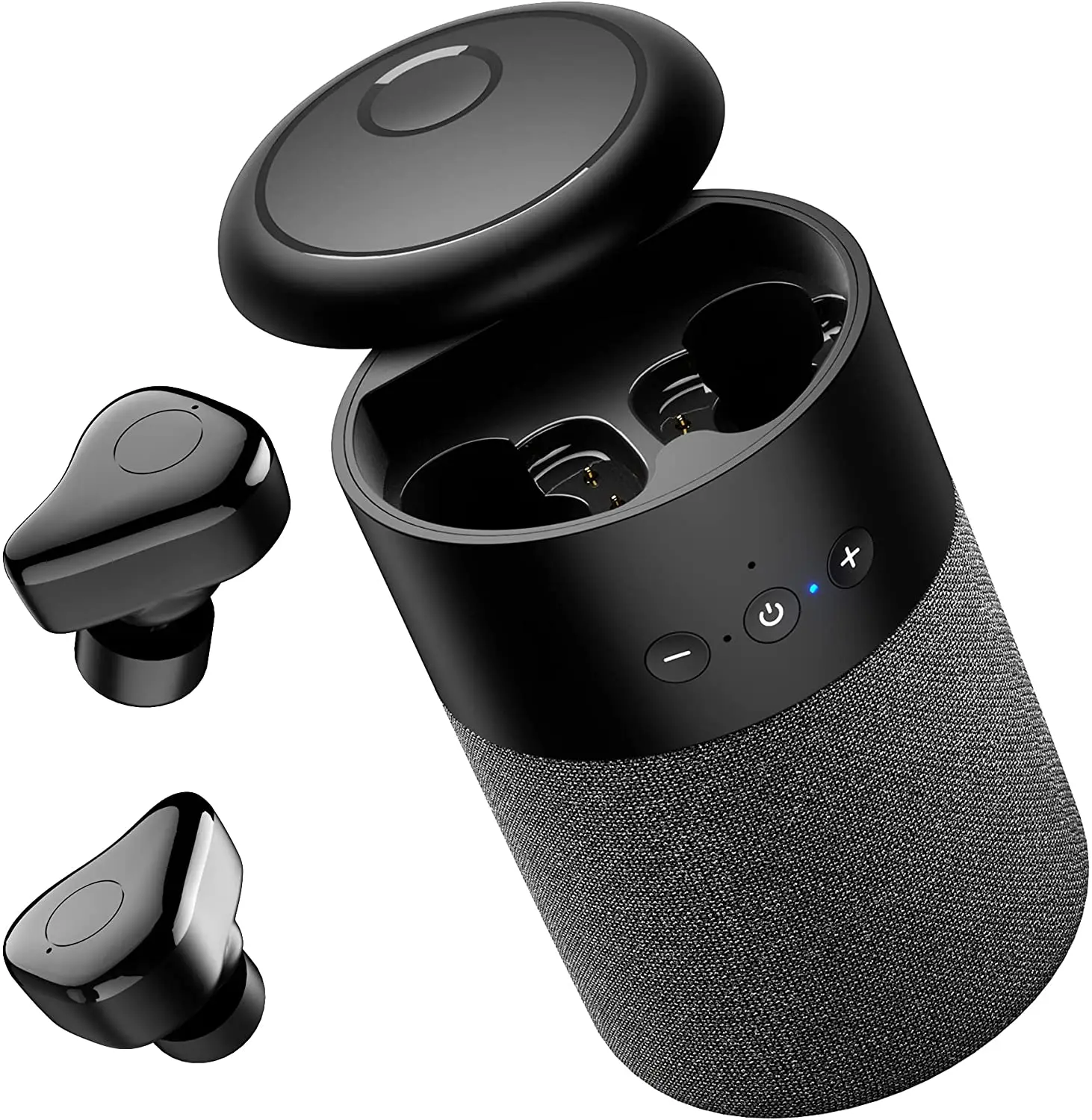 

Bluetooth Speakers Portable Wireless and Earbuds 2 in 1 with Subwoofer, Mini Speaker 360 Surround Stereo Sound with Microphone
