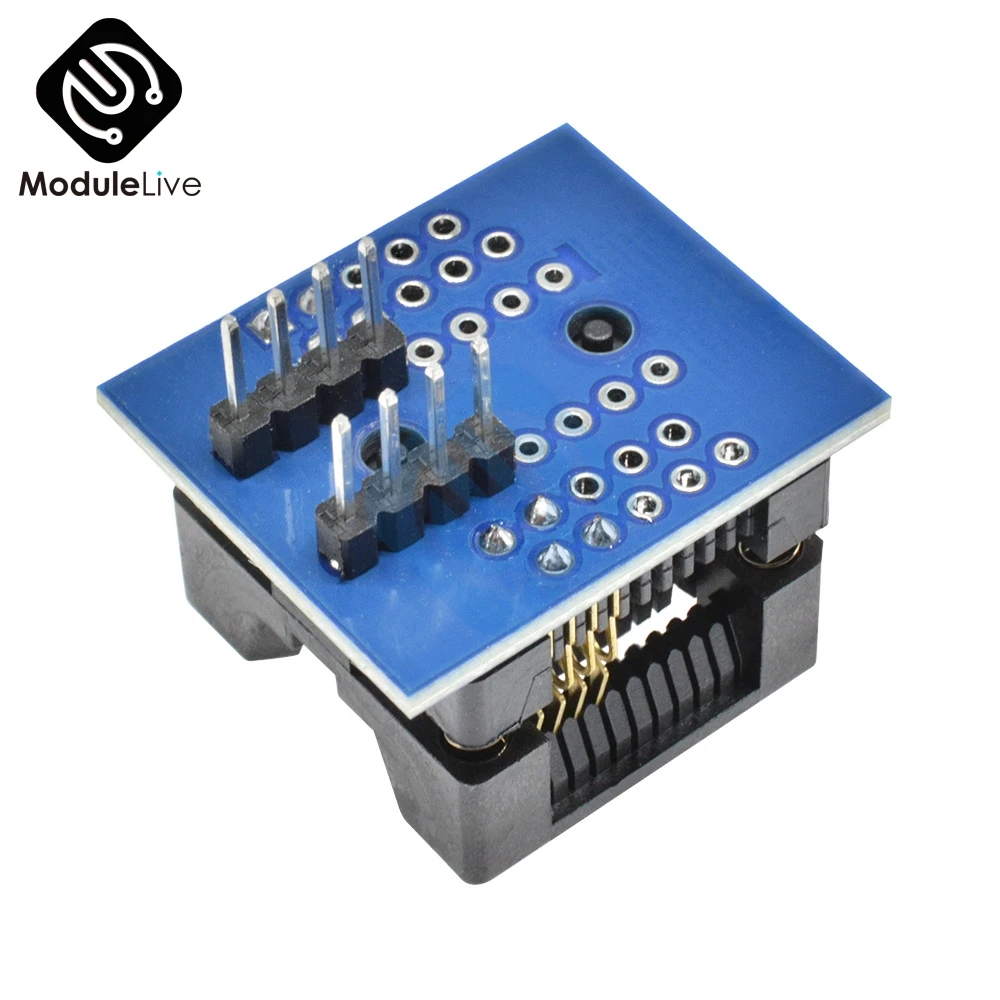 SOIC8 SOP8 К DIP8 адаптер программатора EZ гнездо модуля преобразователя 200mil 209mil Blue