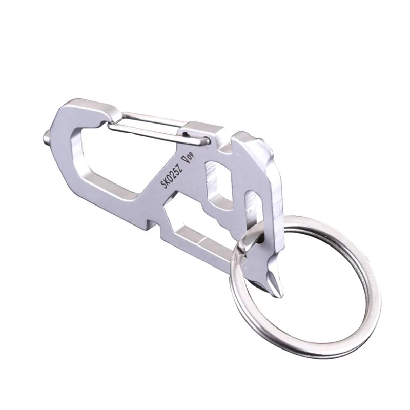 Наружная Многофункциональная портативная цепочка для ключей из титана EDC нож