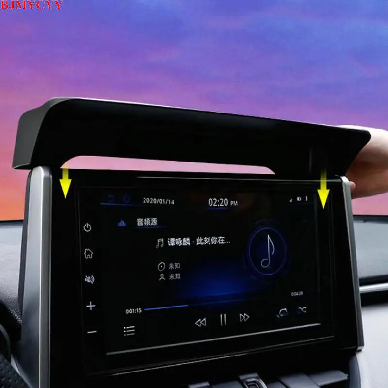 BJMYCYY для Toyota RAV4 RAV 4 XA50 2019 2020 навигационная экранная затеняющая панель | Автомобили