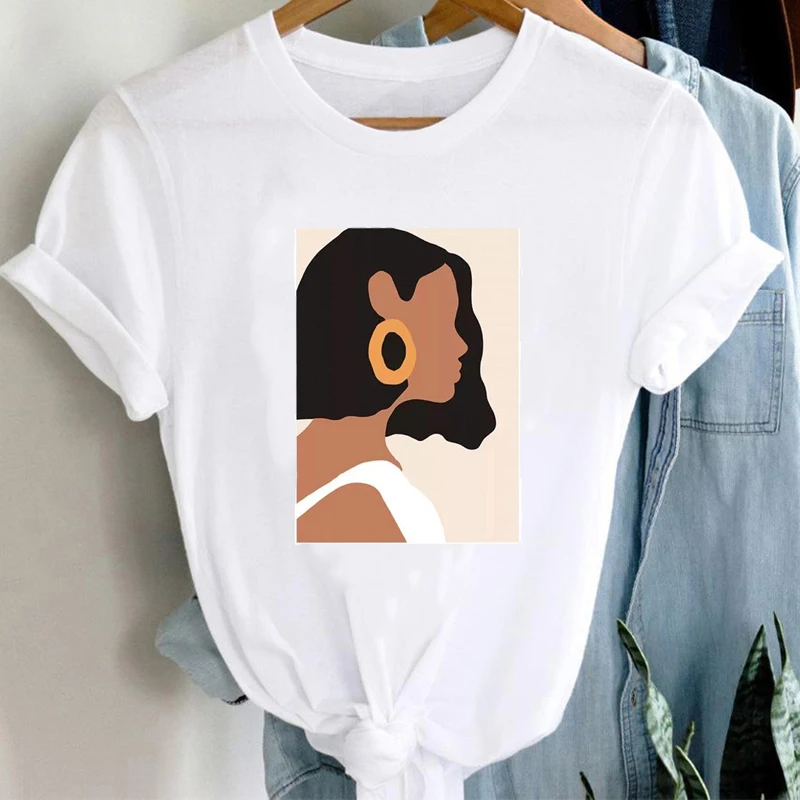 

Harajuku Design Fashion T-Shirt Magazine Beautiful No Faces Women Cartoon Printed Clothing Vintage Cottagecore Summer Clothing