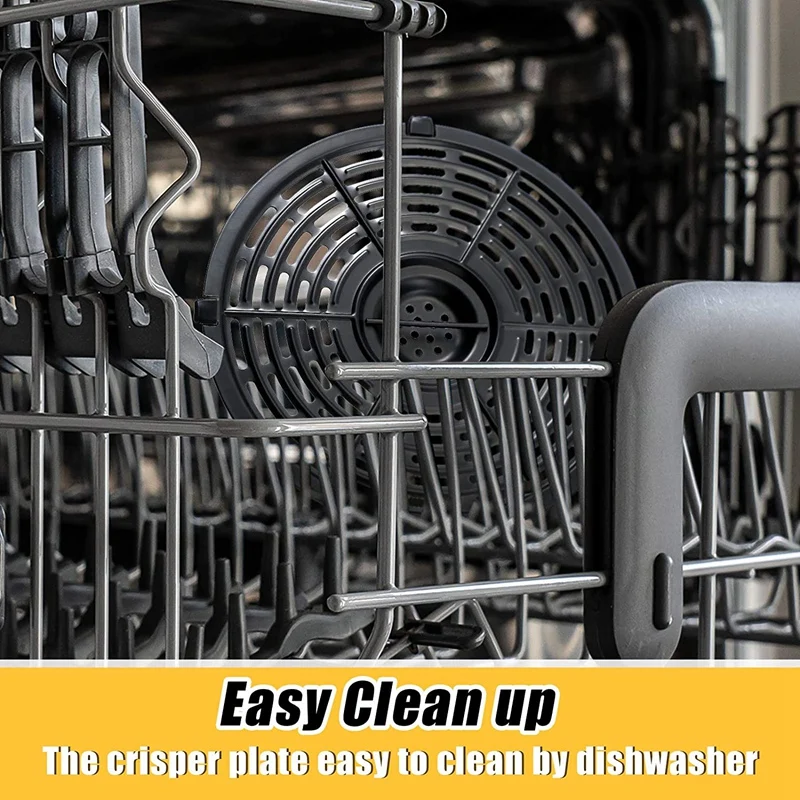 

Air Fryer Replacement Grill Pan Kit Include Non-Stick Fry Pan Crisper Plate Suit for Air Fryers, Oil Brush