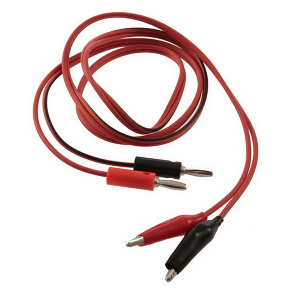 1pair School Physics Laboratory Banana Plug Alligator Teaching Aids Multipurpose Probe Tips 54cm Electrical Test Clip Cable |