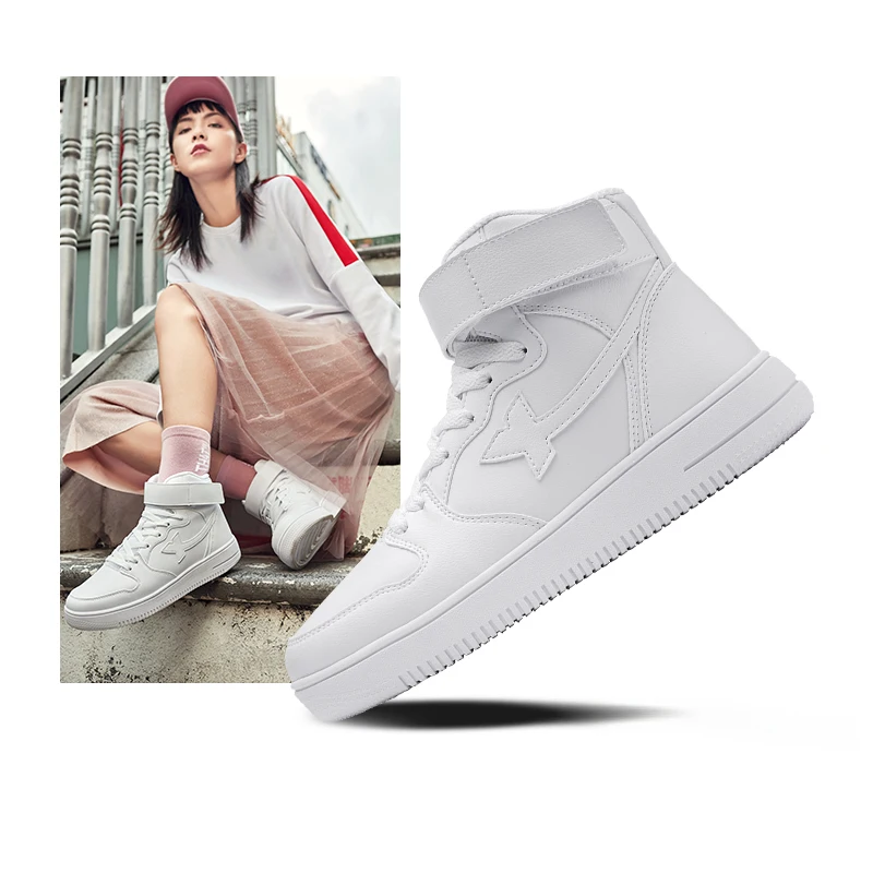 

Women's board shoes high top shoes buckle sports shoes autumn fashion women's shoes trend sports shoes board shoes