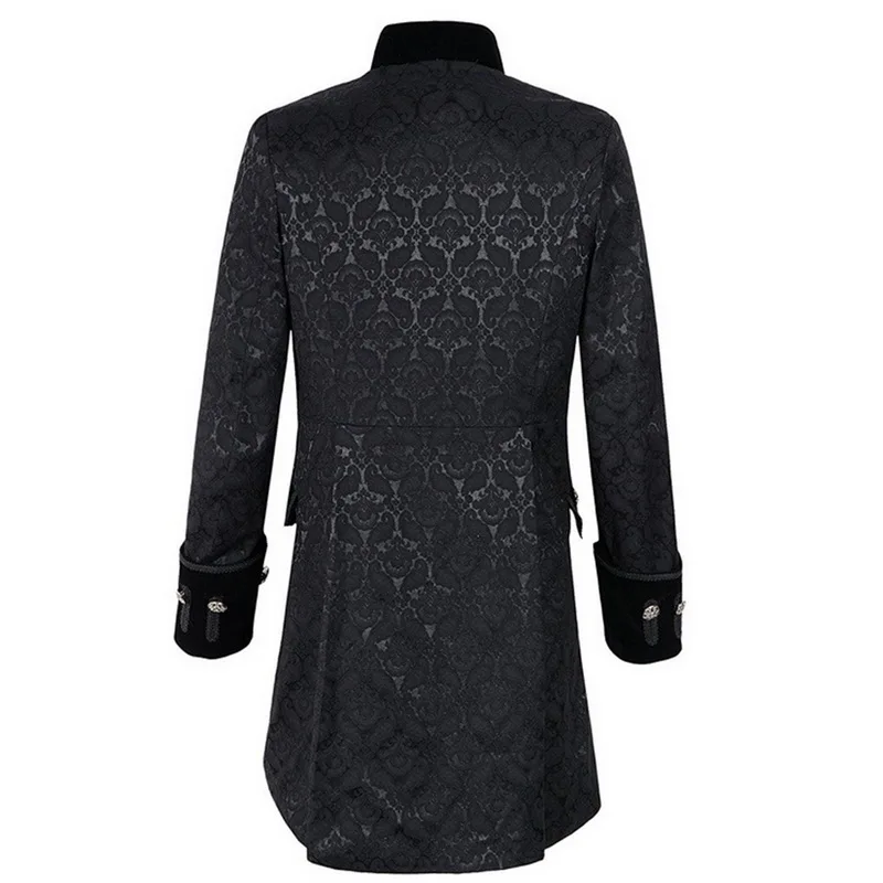 CYSINCOS Мужская Готическая парча куртка платье пальто Стимпанк Викторианский стиль