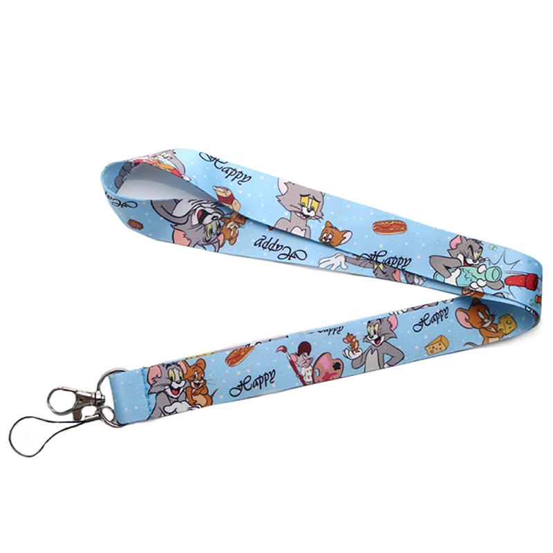 PC201 Кот брелок бейдж со шнурком ID Lanyards/Мобильный телефон Веревка/ключ нашейные ремешки Ремешки