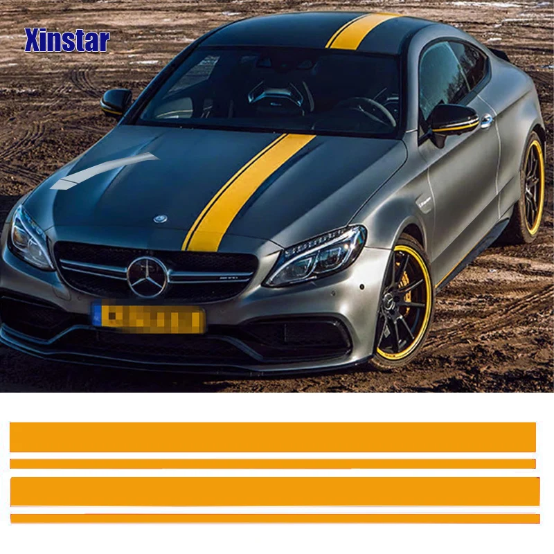 Car body sticker For Mercedes benz AMG w204 w211 W210 C63 c180 e200 CLA GLK GLE GLA A180 A B C E class A45 | Автомобили и