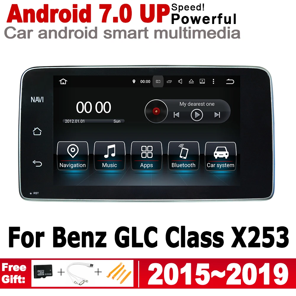 Android 7 0 автомобильный Радио GPS мультимедийный плеер для Mercedes Benz GLC Class X253 2015 ~ 2019 NTG