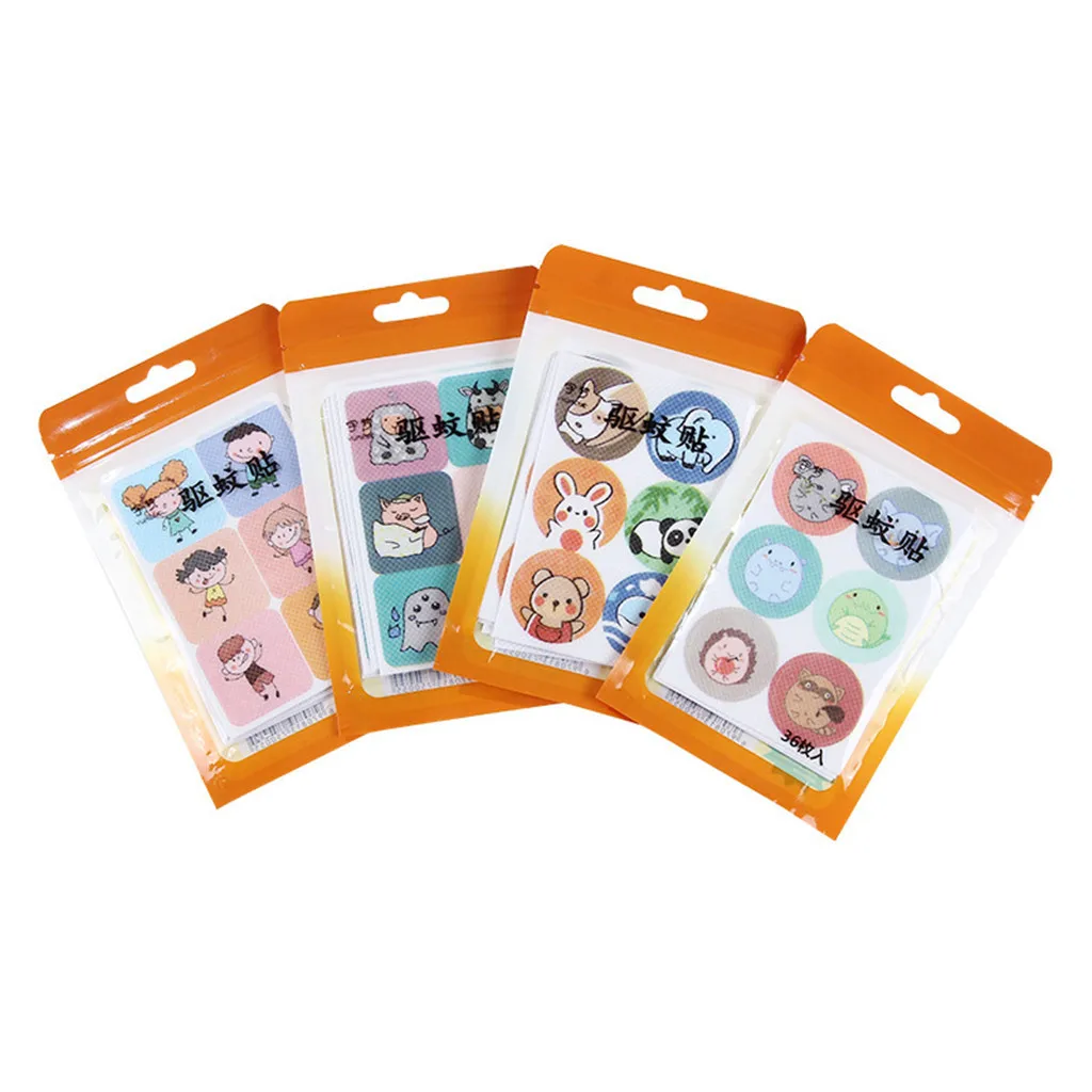 

Cartoon Mosquito Repellent Stickers Summer Outdoor Play Camping And Fishing Baby Adult Use Lasting 12 Hours Mosquito Killer