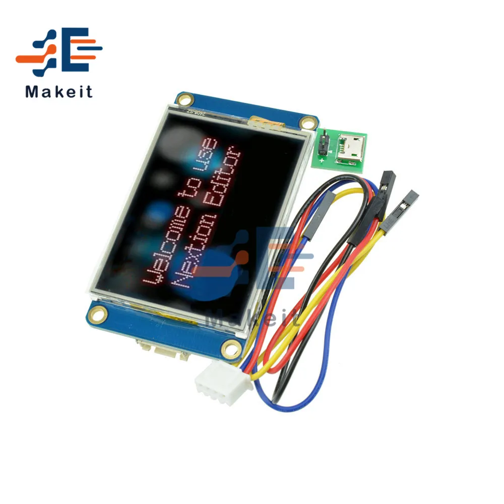 

2,4 дюймов 2,4 "TFT резистивный сенсорный экран Экран 320x240 UART HMI серийный ЖК-дисплей Дисплей модуль для Arduino Raspberry Pi английский Nextion