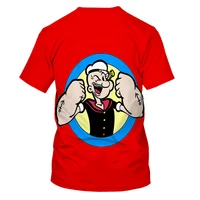 factory direct fashion mens t shirts vigorous sailor 3d printed casual t shirts mens hip hop clothing t shirt for men