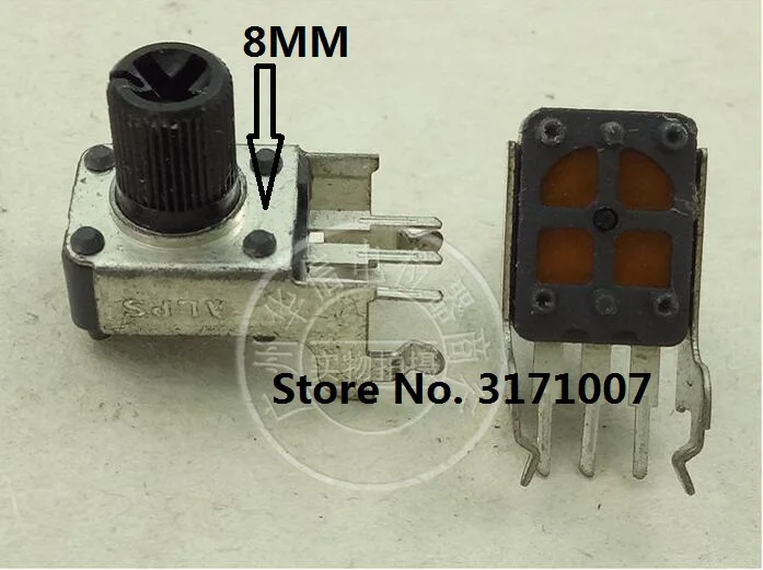 1 шт. для горизонтальной фотолампы ALPS long foot 09, ручка горизонтальной фотолампы A20K (B100K midpoint), 8 мм