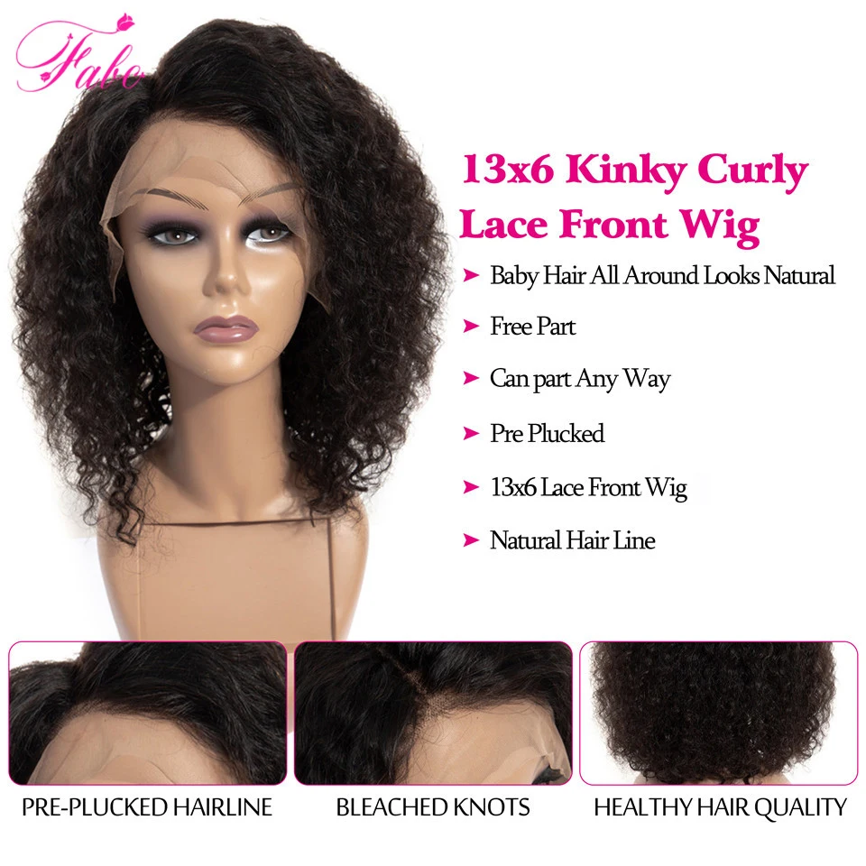 FABC волос Кудрявые Парики из натуральных с Африканской структурой Волосы remy