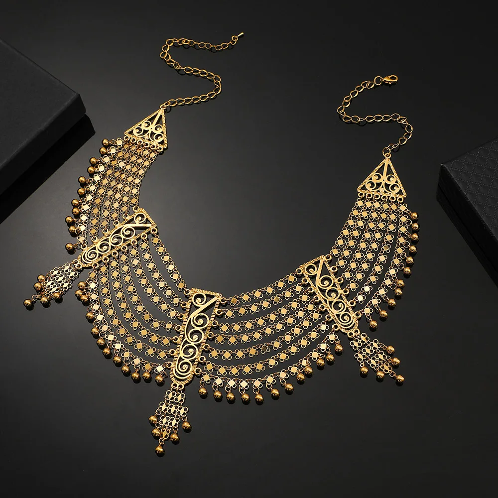 Ожерелье золотого цвета для женщин Арабская Персия Дубай день рождения