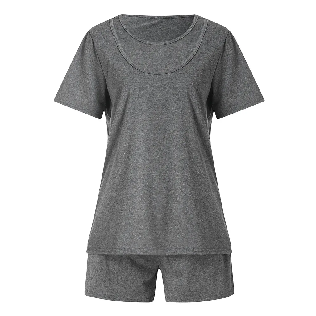 Пижама для беременных Комплект больниц с короткими рукавами грудного