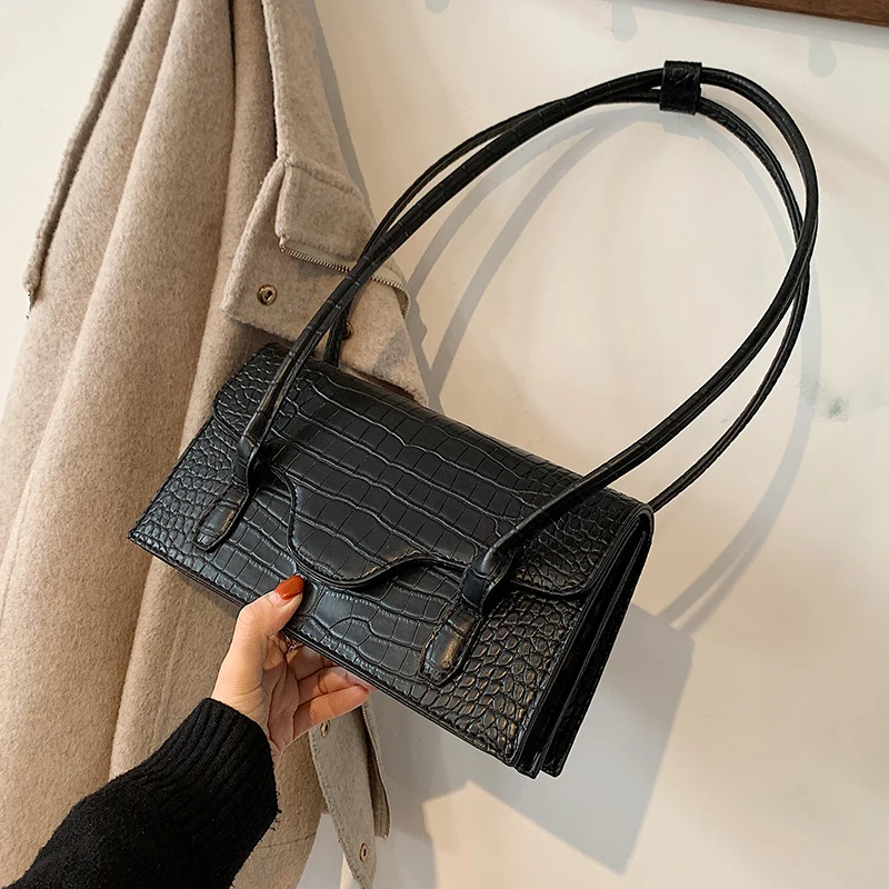 

Сумка кросс-боди из искусственной кожи с тиснением под кожу аллигатора, 2021