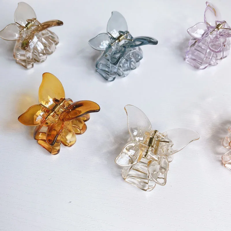 

Fashion Small 1.9" Hair Claw Clips Butterfly Hair Clips Mini Claw Clips Cute Hair Clips Colorful Hair Clips Non Slip Hair Clip