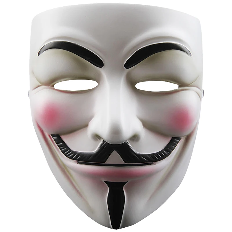 

V for Vendetta Anonymous Guy Fawkes Resin Cosplay Mask Party Costume Prop Toys