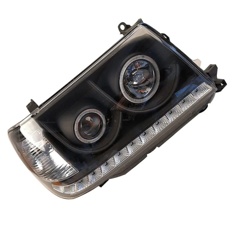 Автомобильные модифицированные черные фары светодиодсветодиодный дневные