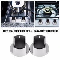 6x metal angle 45%c2%b0 gas stove knobs cooker oven hob kitchen switch control knob silver brand new and high quality